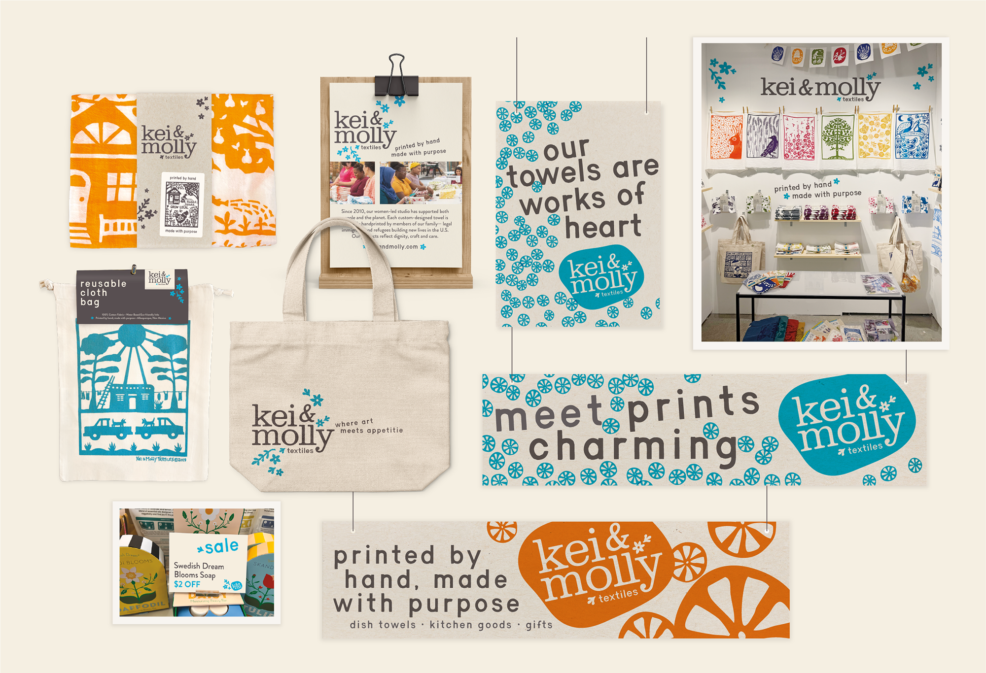 Kei & Molly Textiles Branding