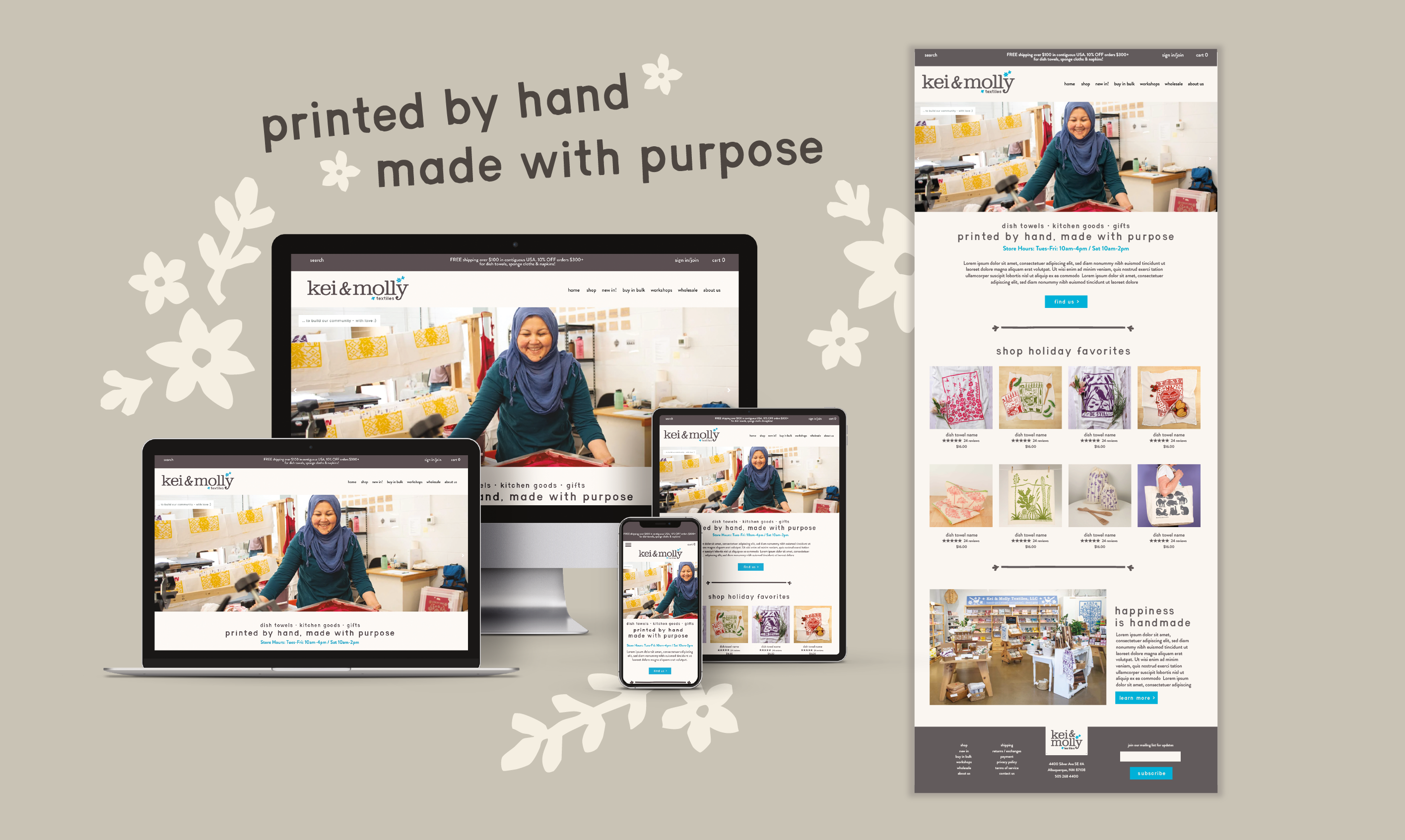 Kei & Molly Textiles Branding